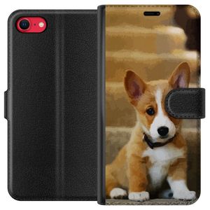 Apple iPhone 7 Sort Lommebokdeksel Liten Hund