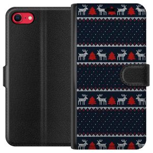 Apple iPhone 7 Svart Plånboksfodral Tomtens Team