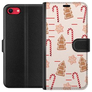 Apple iPhone 7 Svart Plånboksfodral Julens Godisglädje