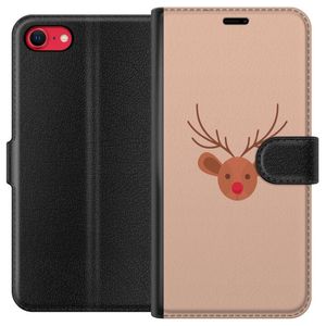 Apple iPhone 7 Svart Plånboksfodral Ren Julkänsla