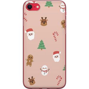 Apple iPhone 7 Transparent Mobilskal Klassisk Julfest