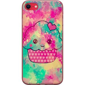 Apple iPhone 7 Transparent Mobilskal Cupcake