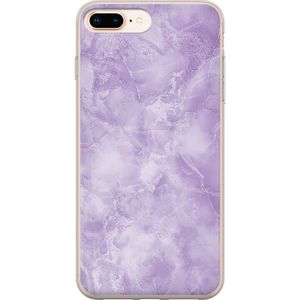 Apple iPhone 7 Plus Transparent Mobilskal Lila marmor