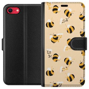 Apple iPhone 8 Svart Plånboksfodral Humlor