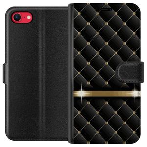 Apple iPhone 8 Sort Tegnebogsetui Lyxigt