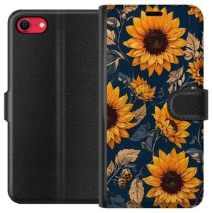 Apple iPhone 8 Musta Lompakkokotelo Solrosor