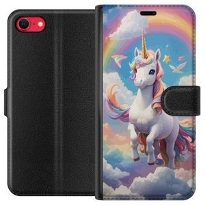 Apple iPhone 8 Musta Lompakkokotelo Stolt Enhörnig