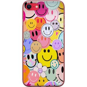 Apple iPhone 8 Läpinäkyvä Puhelinkotelo Leende Ansikten