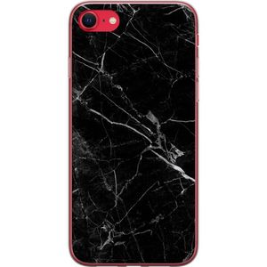 Apple iPhone 8 Transparent Mobilskal Svart marmor