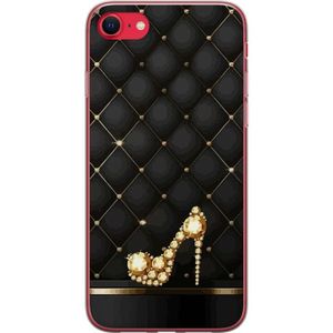 Apple iPhone 8 Transparent Mobilskal Lyxig Sko