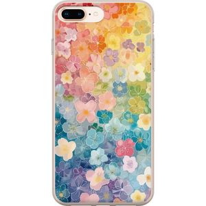 Apple iPhone 8 Plus Läpinäkyvä Puhelinkotelo Miniatyrblommor