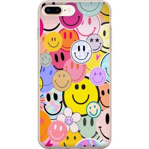 Apple iPhone 8 Plus Läpinäkyvä Puhelinkotelo Leende Ansikten