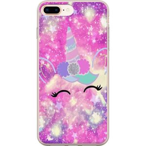 Apple iPhone 8 Plus Läpinäkyvä Puhelinkotelo Glad Enhörning