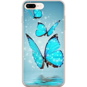 Apple iPhone 8 Plus Läpinäkyvä Puhelinkotelo Magiska Fjärilar