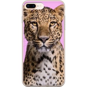 Apple iPhone 8 Plus Läpinäkyvä Puhelinkotelo Leopard