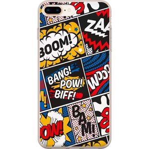 Apple iPhone 8 Plus Läpinäkyvä Puhelinkotelo Tecknat Boom!