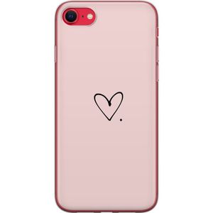 Apple iPhone SE (2020) Transparent Mobilskal Hjärta.
