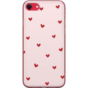Apple iPhone SE (2020) Gennemsigtigt Telefoncover Små Hjärtan