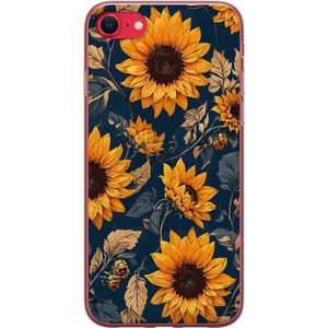 Apple iPhone SE (2020) Läpinäkyvä Puhelinkotelo Solrosor