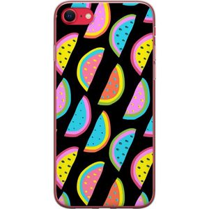 Apple iPhone SE (2020) Transparent Mobilskal Vattenmelon