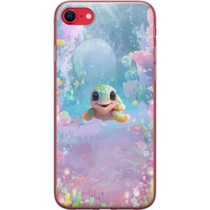 Apple iPhone SE (2020) Gennemsigtigt Telefoncover Glad Sköldpadda