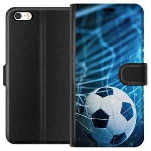Apple iPhone SE (2016) Svart Plånboksfodral Fotboll