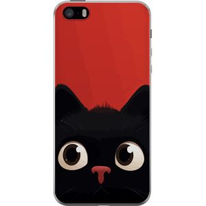 Apple iPhone SE (2016) Gennemsigtigt Telefoncover Busig Katt