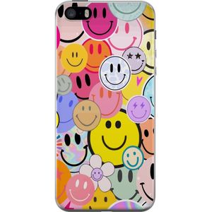 Apple iPhone SE (2016) Gennemsigtigt Telefoncover Leende Ansikten