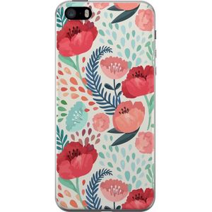 Apple iPhone SE (2016) Gjennomsiktig Telefondeksel Flora
