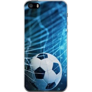 Apple iPhone SE (2016) Gennemsigtigt Telefoncover Fotboll
