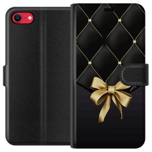 Apple iPhone SE (2022) Musta Lompakkokotelo Elegant Rosett