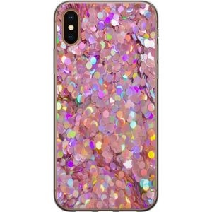 Apple iPhone X Gennemsigtigt Telefoncover Glitter