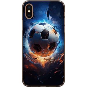 Apple iPhone X Läpinäkyvä Puhelinkotelo Flygande boll