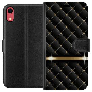 Apple iPhone XR Svart Plånboksfodral Lyxigt