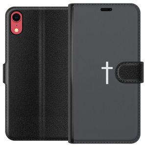 Apple iPhone XR Svart Plånboksfodral Kors
