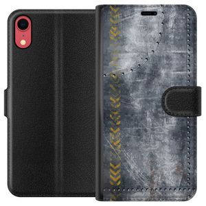 Apple iPhone XR Svart Plånboksfodral Metall