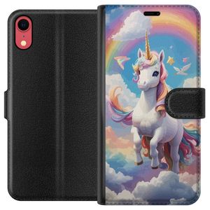 Apple iPhone XR Svart Plånboksfodral Stolt Enhörnig