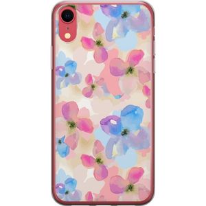 Apple iPhone XR Gennemsigtigt Telefoncover Blomsterprakt