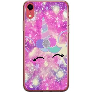 Apple iPhone XR Gennemsigtigt Telefoncover Glad Enhörning