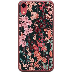 Apple iPhone XR Läpinäkyvä Puhelinkotelo Blommor