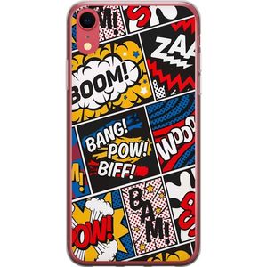 Apple iPhone XR Gennemsigtigt Telefoncover Tecknat Boom!