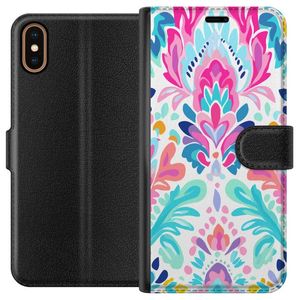 Apple iPhone XS Musta Lompakkokotelo Design