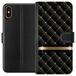 Apple iPhone XS Sort Tegnebogsetui Lyxigt