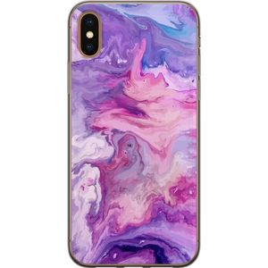 Apple iPhone XS Läpinäkyvä Puhelinkotelo Marmor