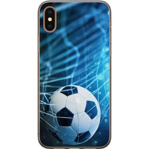 Apple iPhone XS Gennemsigtigt Telefoncover Fotboll