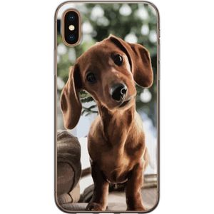 Apple iPhone XS Max Läpinäkyvä Puhelinkotelo Ung Hund