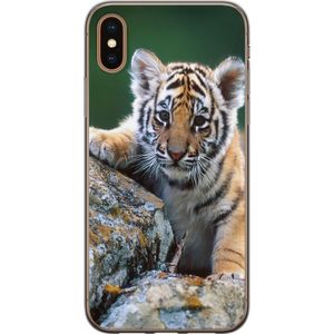 Apple iPhone XS Max Läpinäkyvä Puhelinkotelo Tiger