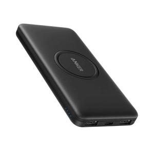 Anker PowerCore Wireless Powerbank 10.000mAh, USB-C, USB-A - Svart