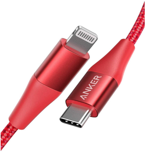 Anker PowerLine+ II USB-C to Lightning Cable, 1.8m - Red