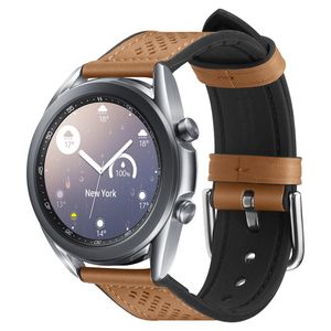 Spigen Band Retro Fit 20mm Leather Watchband for Galaxy Watch - Brown